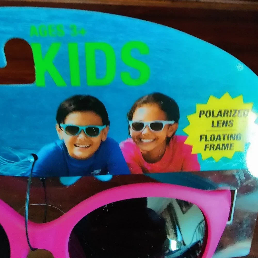 Speedo Kids Pink Sunglasses UV 400 No Slip Floating Frames Polarized Lens Age 3+